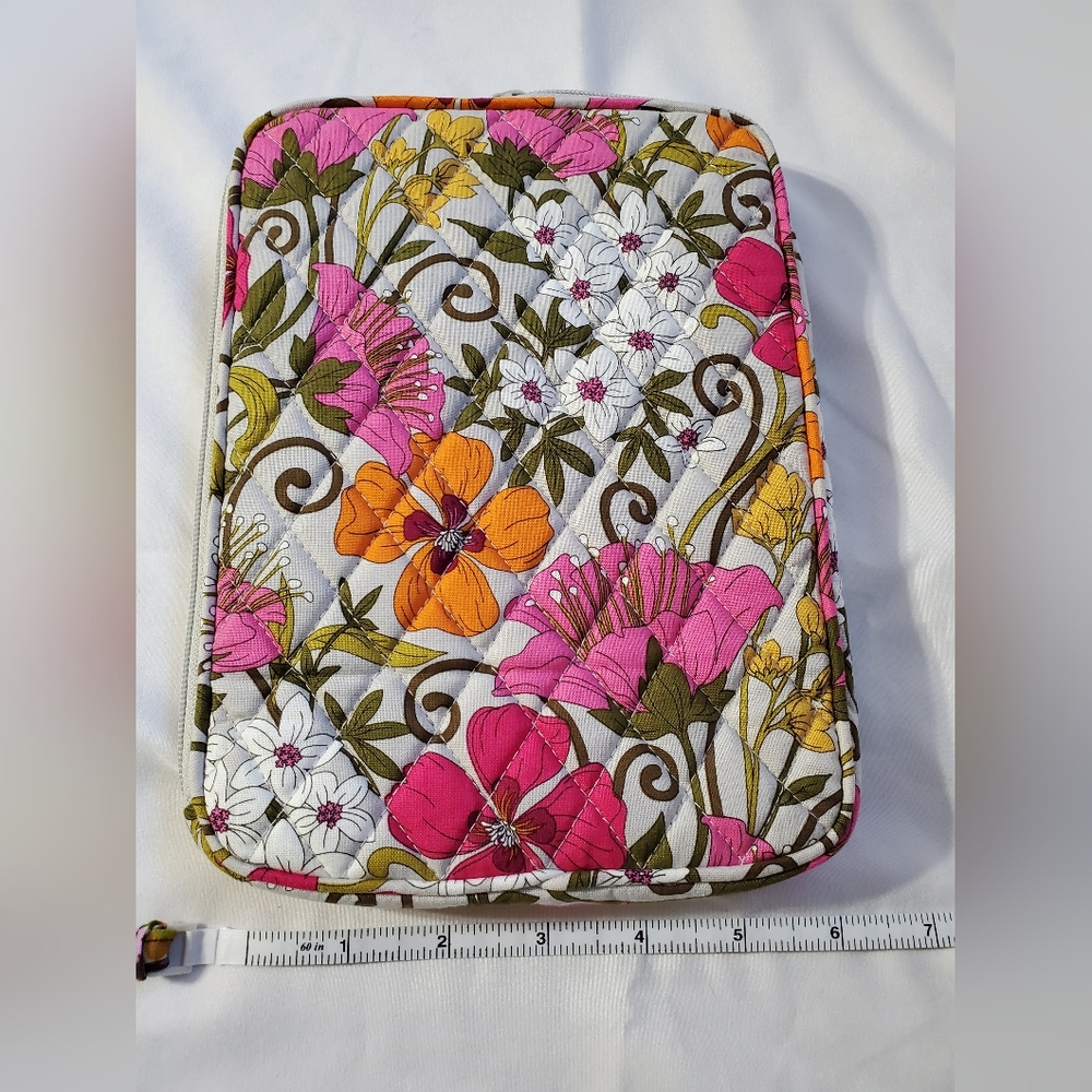 Vera Bradley Floral Laptop Bag - Pink, Orange, and White - Picture 3 of 5